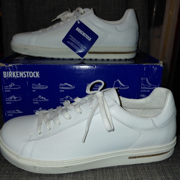 Birkenstock Bend Low Men's Classic White Sneakers - Picture 8 of 11